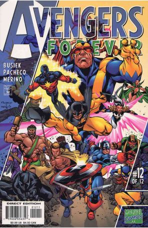 Avengers Forever 12 published by Marvel with cover art by Carlos Pacheco and John Roshell