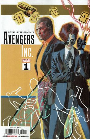 Avengers Inc. 1 published by Marvel with cover art by Daniel Acuña