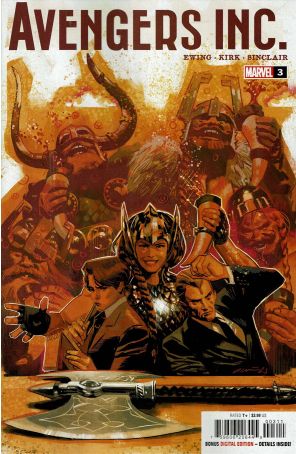 Avengers Inc. 3 published by Marvel with cover art by Daniel Acun?a