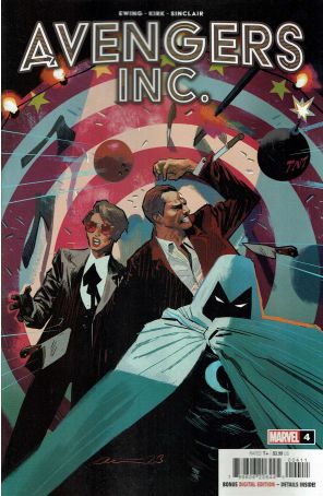 Avengers Inc. 4 published by Marvel with cover art by Daniel Acun?a