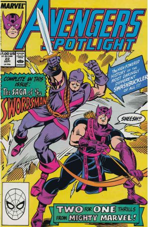 Avengers Spotlight 22 published by Marvel with cover art by Ron Frenz