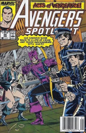 Avengers Spotlight 28 (Newsstand) published by Marvel with cover art by Don Heck