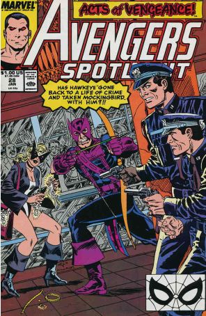 Avengers Spotlight 28 published by Marvel with cover art by Don Heck