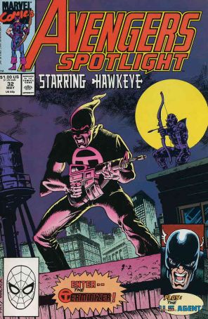 Avengers Spotlight 32 published by Marvel with cover art by James W. Fry III