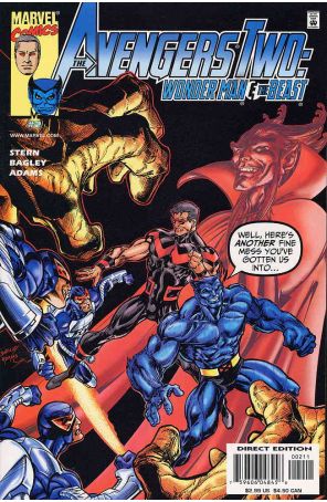 Avengers Two: Wonder Man And Beast 2 published by Marvel with cover art by Mark Bagley