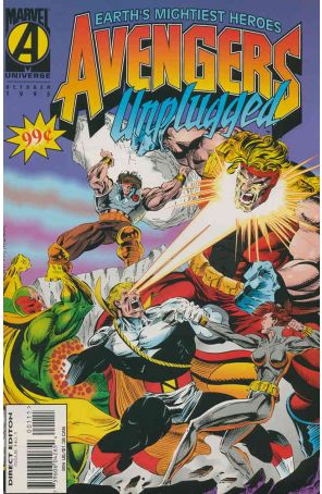 Avengers Unplugged 1 published by Marvel with cover art by M.C. Wyman