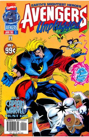Avengers Unplugged 5 published by Marvel with cover art by M.C. Wyman