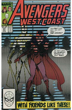Avengers West Coast 47 published by Marvel with cover art by John Byrne
