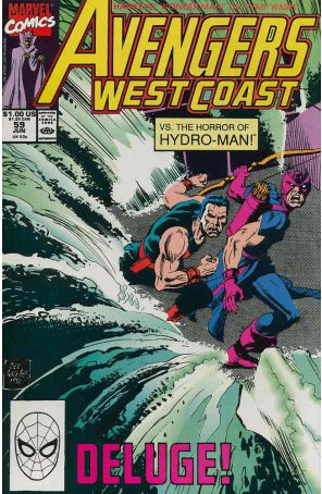 Avengers West Coast 59 published by Marvel with cover art by Lee Weeks