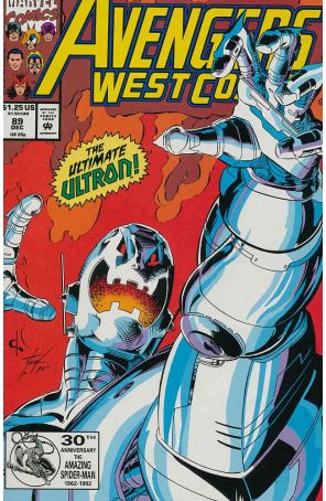 Avengers West Coast 89 published by Marvel with cover art by Dave Ross