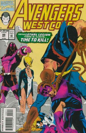 Avengers West Coast 99 published by Marvel with cover art by Dave Ross