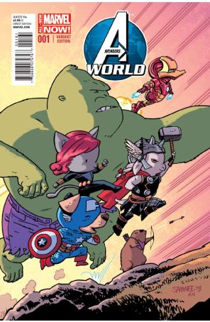 Avengers World 1E published by Marvel with cover art by Chris Samnee