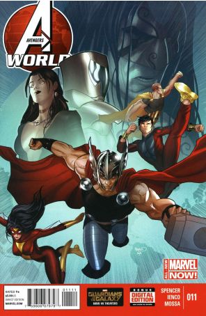 Avengers World 11 published by Marvel with cover art by Paul Renaud