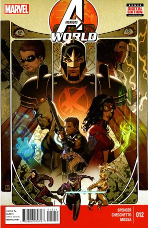 Avengers World 12 published by Marvel with cover art by Jorge Molina