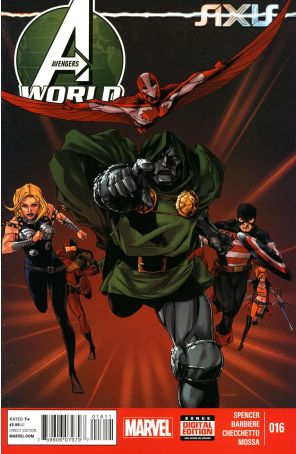 Avengers World 16 published by Marvel with cover art by Kalman Andrasofszky