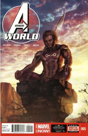 Avengers World 5 published by Marvel with cover art by In-hyuk Lee
