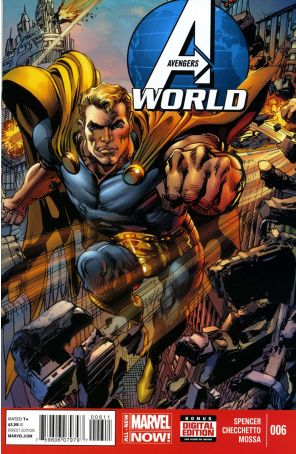 Avengers World 6 published by Marvel with cover art by Neal Adams