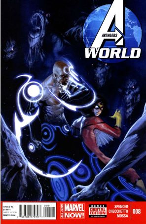 Avengers World 8 published by Marvel with cover art by Otto Gabriele Dell