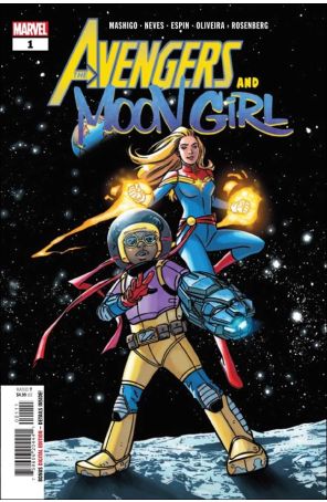 The Avengers and Moon Girl 1 published by Marvel with cover art by Alitha Martinez