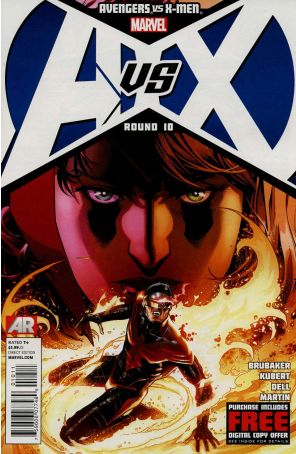 Avengers vs. X-Men 10 published by Marvel with cover art by Jim Cheung