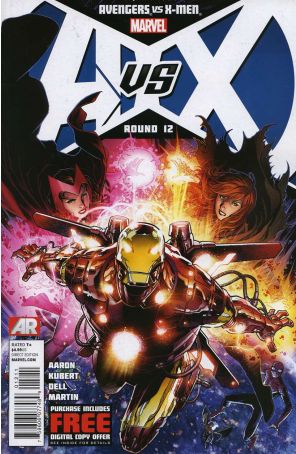 Avengers vs. X-Men 12 published by Marvel with cover art by Jim Cheung