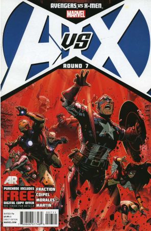 Avengers vs. X-Men 7 published by Marvel with cover art by Jim Cheung