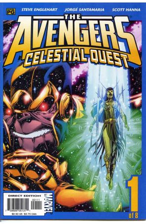 Avengers: Celestial Quest 1 published by Marvel with cover art by Jorge Santamaria Garcia