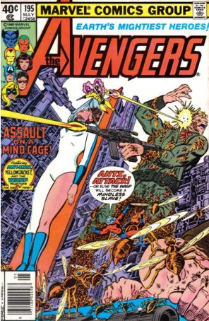 The Avengers 195 (Newsstand) published by Marvel with cover art by George Pérez