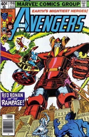 The Avengers 198 (Newsstand) published by Marvel with cover art by George Pérez