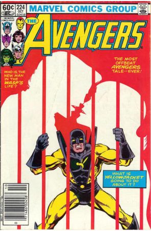 The Avengers 224 (Newsstand) published by Marvel with cover art by Brett Breeding