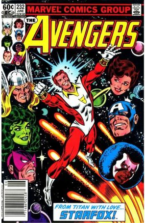 The Avengers 232 (Newsstand) published by Marvel with cover art by Al Milgrom