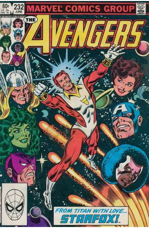The Avengers 232 published by Marvel with cover art by Al Milgrom