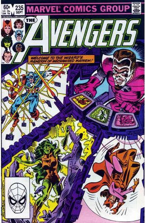 The Avengers 235 published by Marvel with cover art by Al Milgrom
