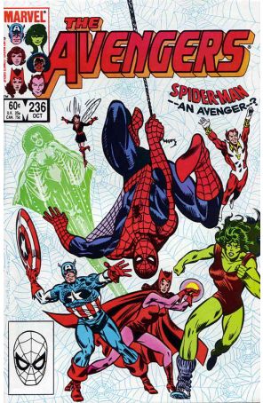 The Avengers 236 published by Marvel with cover art by Al Milgrom