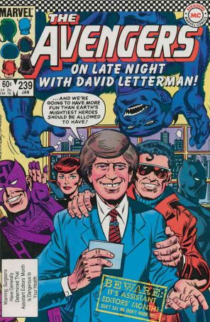 The Avengers 239 published by Marvel with cover art by Al Milgrom