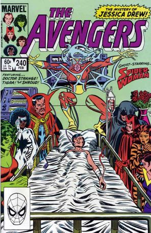 The Avengers 240 published by Marvel with cover art by Al Milgrom