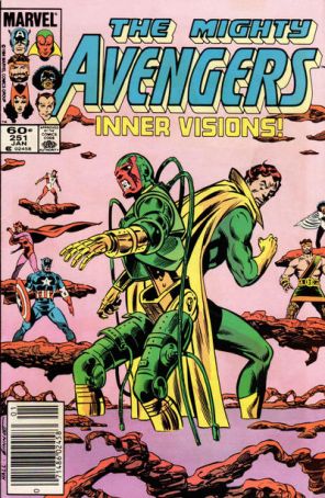 The Avengers 251 (Newsstand) published by Marvel with cover art by Bob Hall