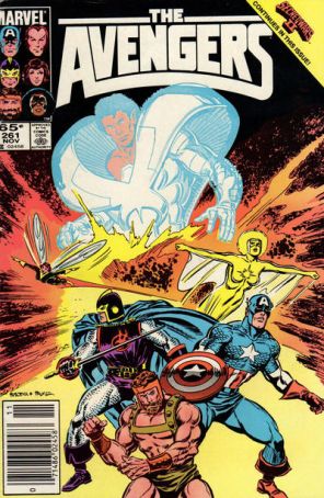 The Avengers 261 (Newsstand) published by Marvel with cover art by John Buscema