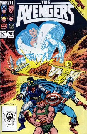The Avengers 261 published by Marvel with cover art by John Buscema