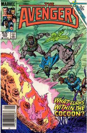 The Avengers 263 (Newsstand) published by Marvel with cover art by John Buscema