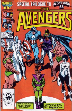 The Avengers 266 published by Marvel with cover art by John Buscema