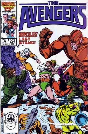 The Avengers 274 published by Marvel with cover art by John Buscema