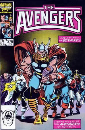 The Avengers 276 published by Marvel with cover art by John Buscema