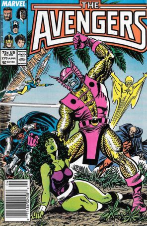The Avengers 278 (Newsstand) published by Marvel with cover art by John Buscema