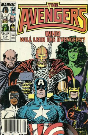 The Avengers 279 (Newsstand) published by Marvel with cover art by John Buscema