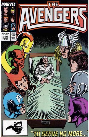 The Avengers 280 published by Marvel with cover art by Bob Hall