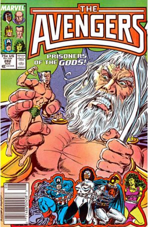 The Avengers 282 (Newsstand) published by Marvel with cover art by John Buscema