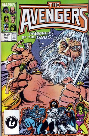 The Avengers 282 published by Marvel with cover art by John Buscema