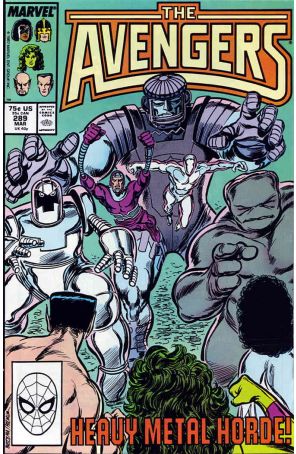 The Avengers 289 published by Marvel with cover art by John Buscema