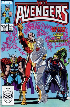The Avengers 294 published by Marvel with cover art by John Buscema